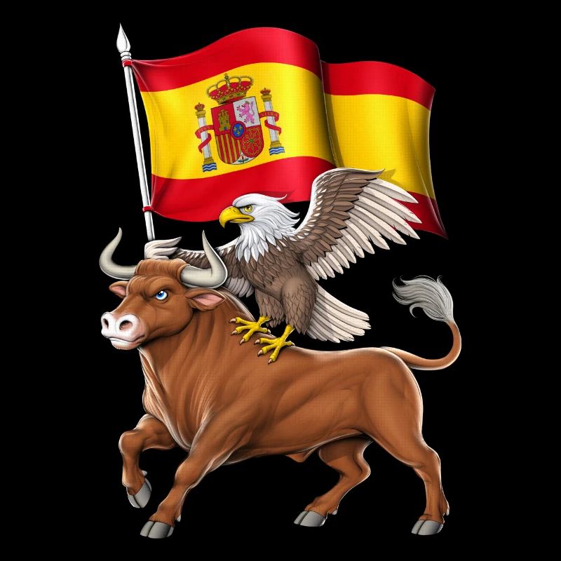 Spanish Bull and Eagle