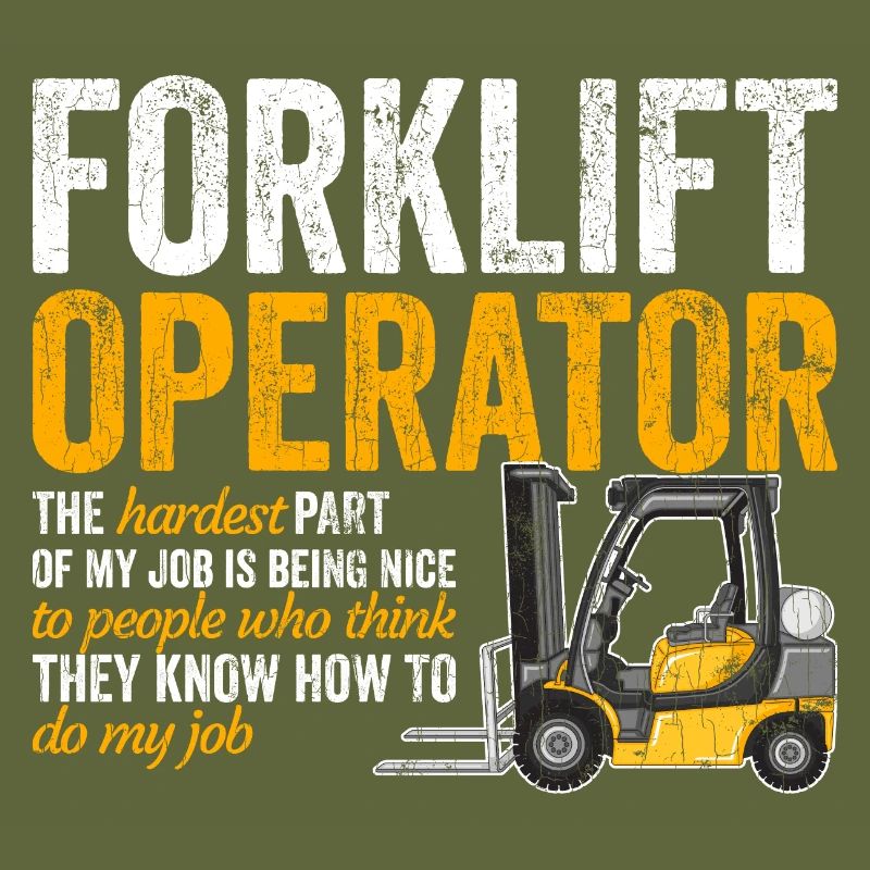 Forklift Operator Apparel Forklift Driver Funny Gi