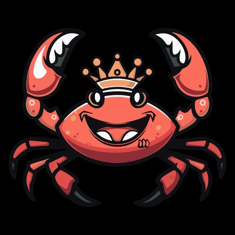 Krebs Krabbe Comic Krone
