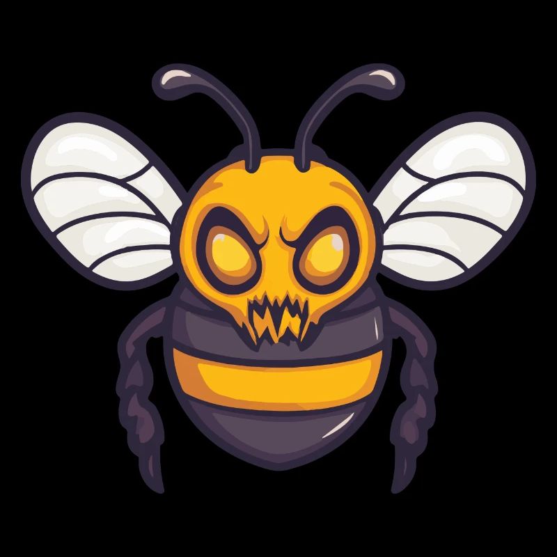 Bee Halloween Comic Zombie