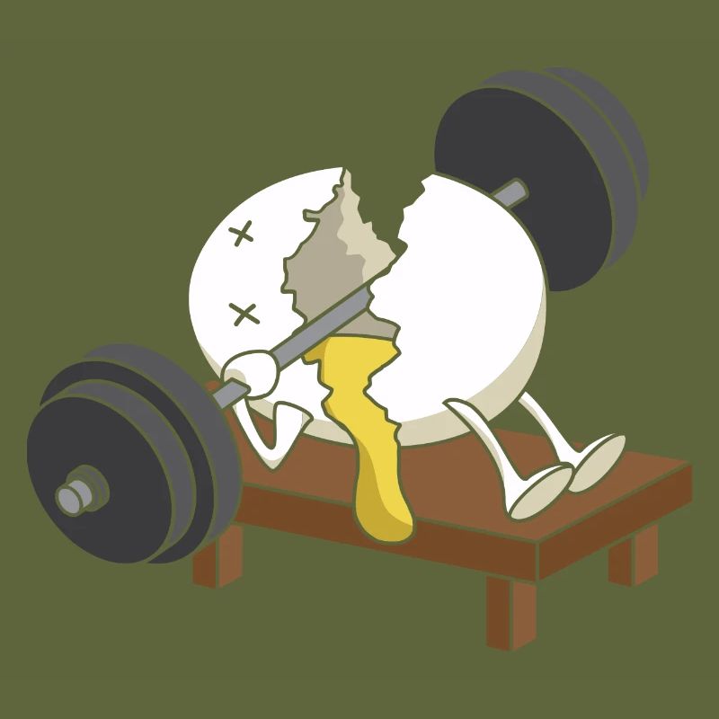 Zerquetschte Eier heben Workout