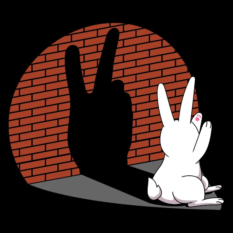 Rabbit Shadow Figure Shadow Image Shadow Play