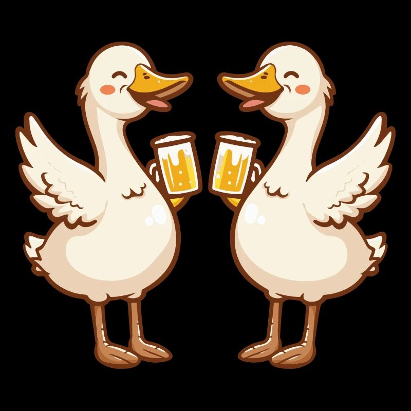 Goose Comic Beer Funny Booze