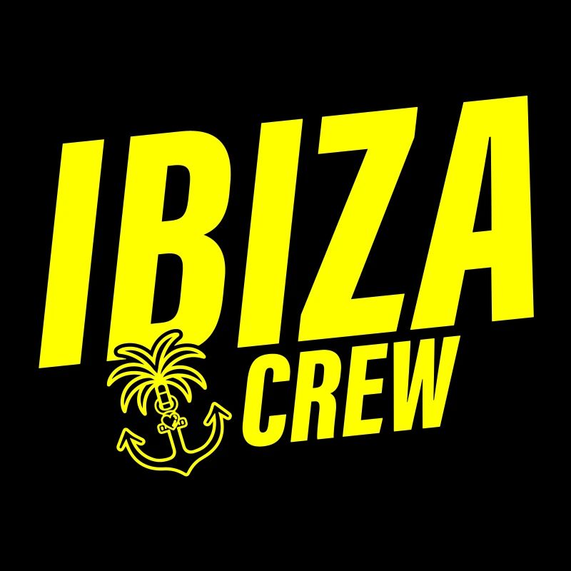 Ibiza Crew Anchor Palm Tree Heart Love