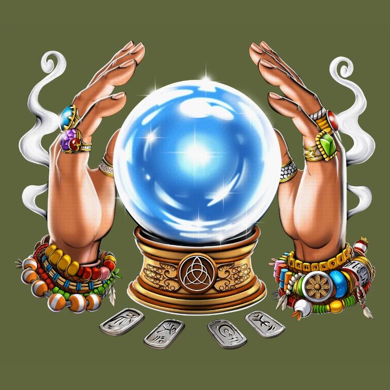 Boule de cristal de diseuse de bonne aventure