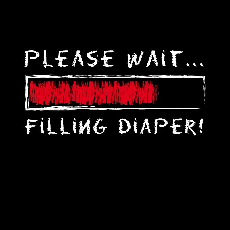 Please Wait Filling Diaper Loading