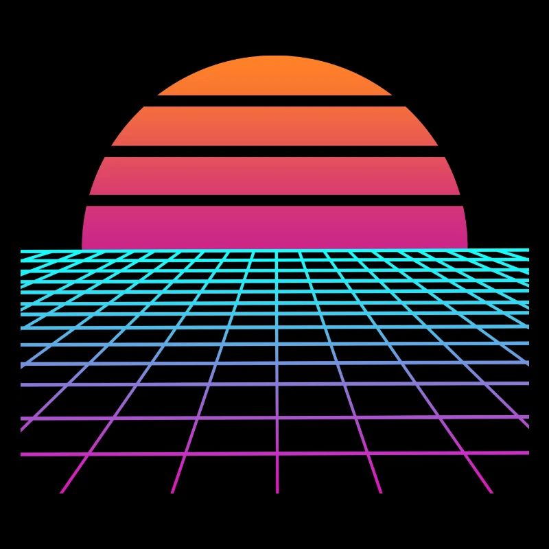 Synthwave Sunset. Painter Poison