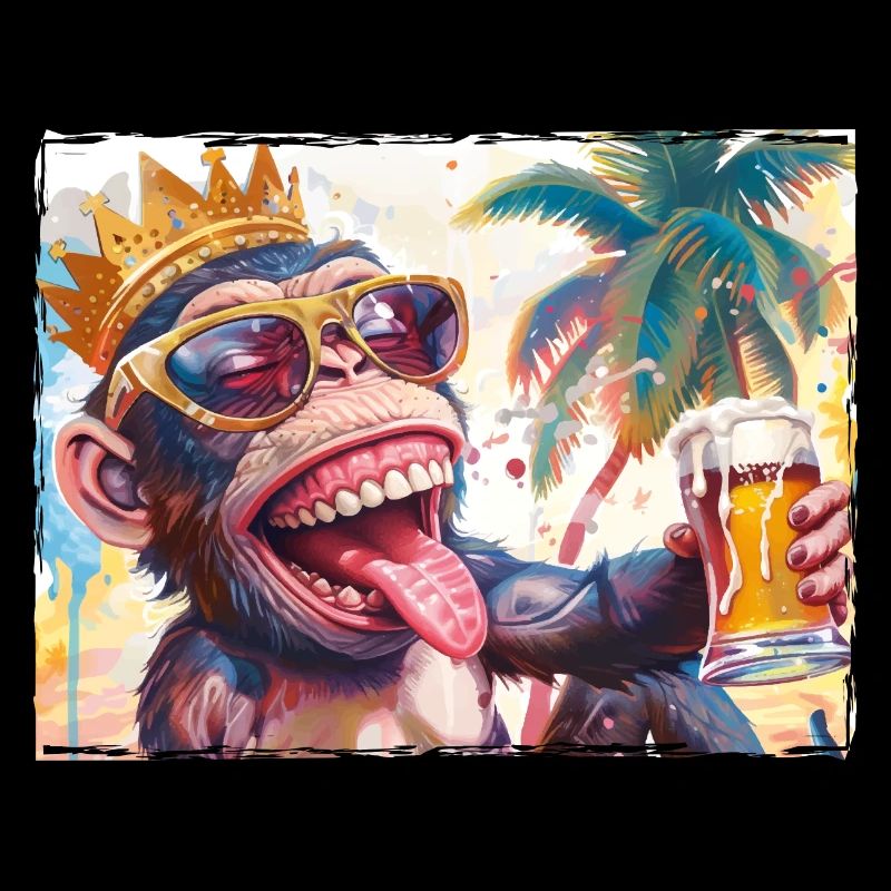 Monkey Holiday Party Summer