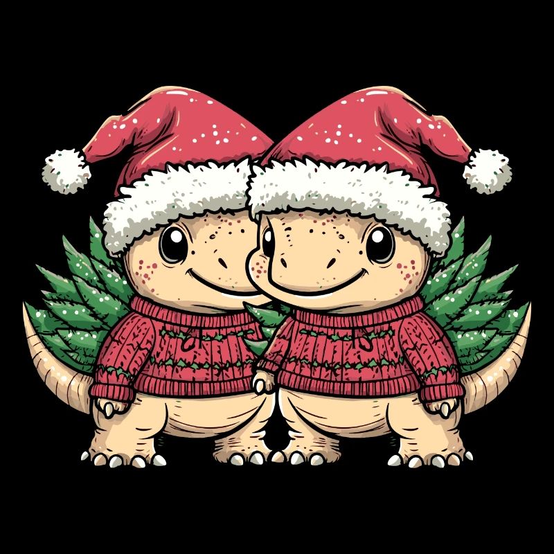 Équipe de Noël du stégosaure dinosaure
