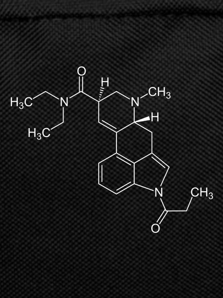 1P LSD Strukturformel - weiß
