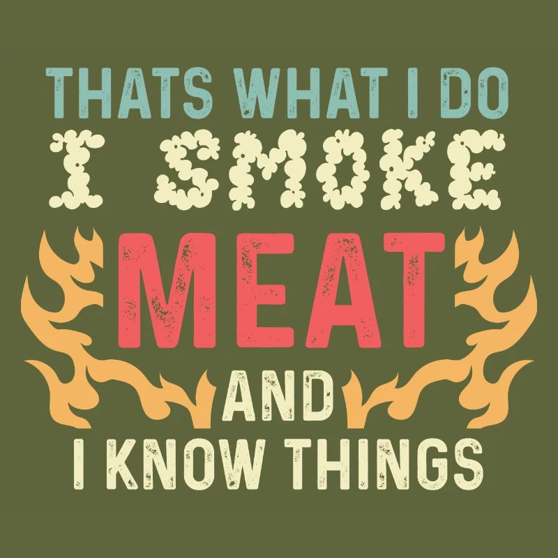 Ich rauche Fleisch Fleischliebhaber Geschenk