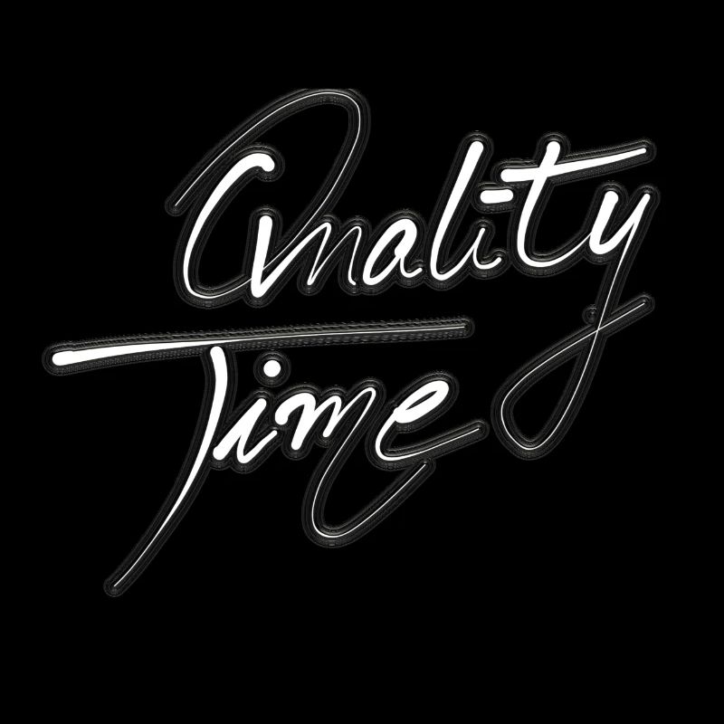 Quality Time Calligraphy Minimalism