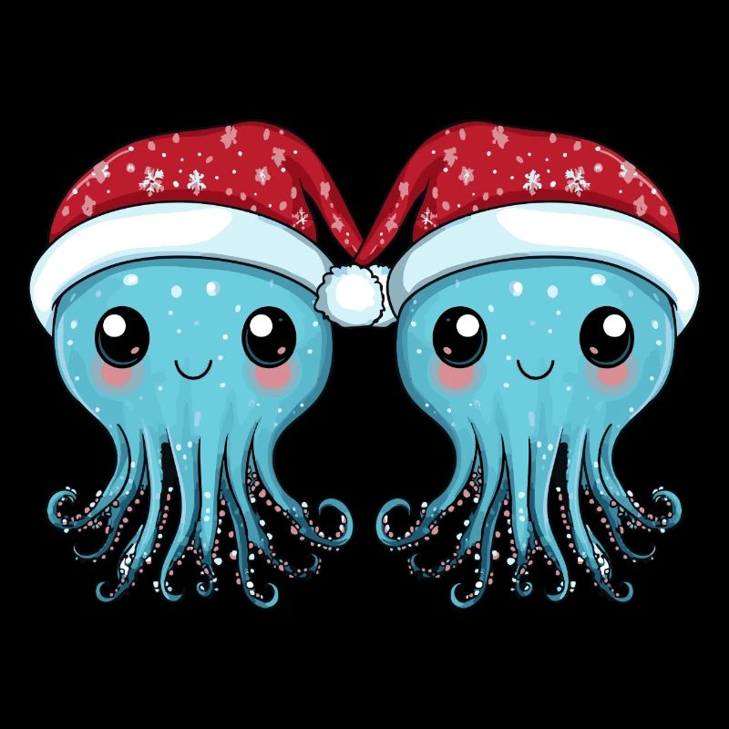 L’équipe de Noël des méduses