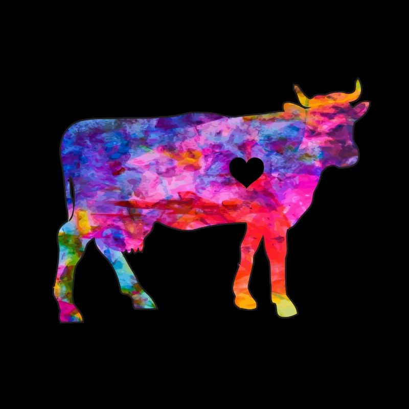 Cow with heart