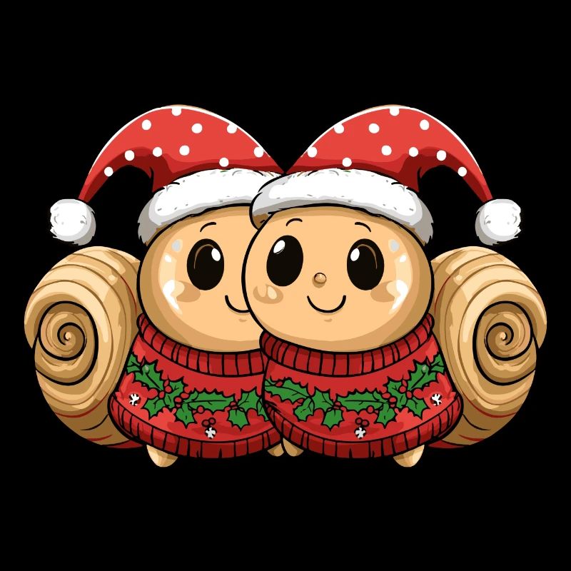 Équipe de Noël des escargots