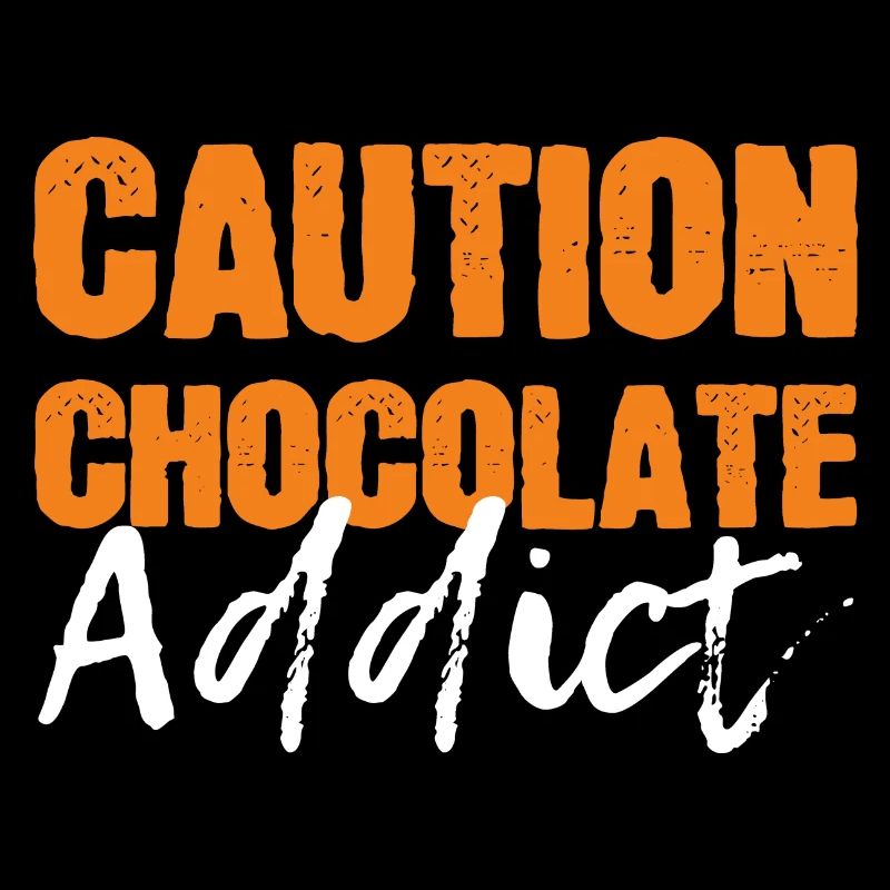 CAUTION Chocolate Addict sweetooth gift