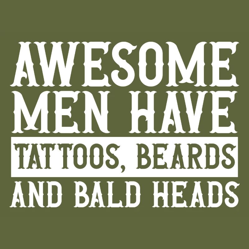 Glatze Kahlköpfigkeit Bart Glatzkopf