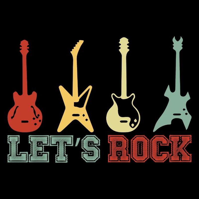 Electric rock guitars