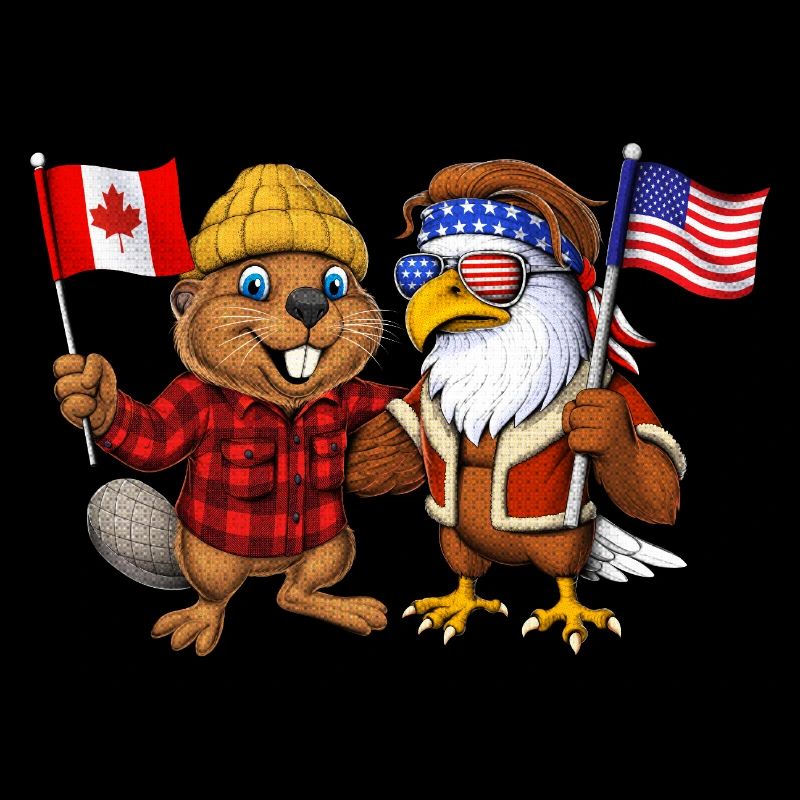 Canadian Beaver American Bald Eagle