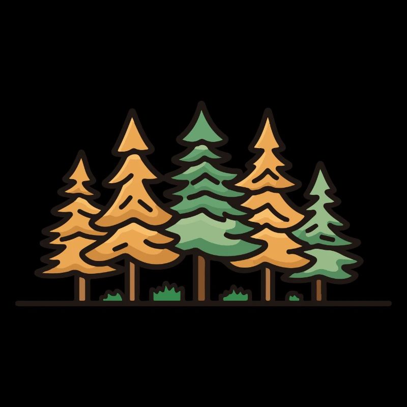Forêt, Paysage, Arbres