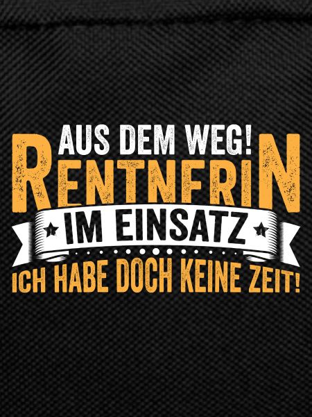 Rentnerin im Einsatz