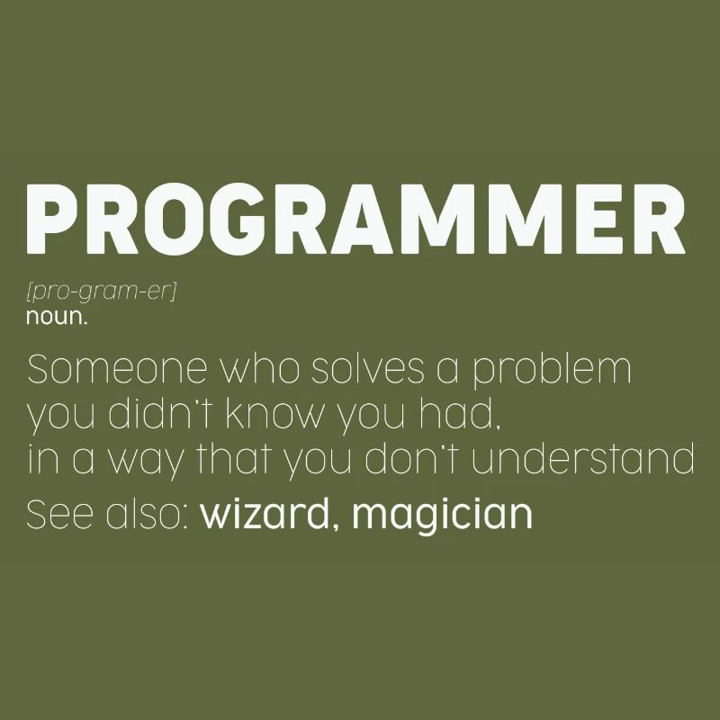 Programmer Noun Funny Coder Humor Nerd