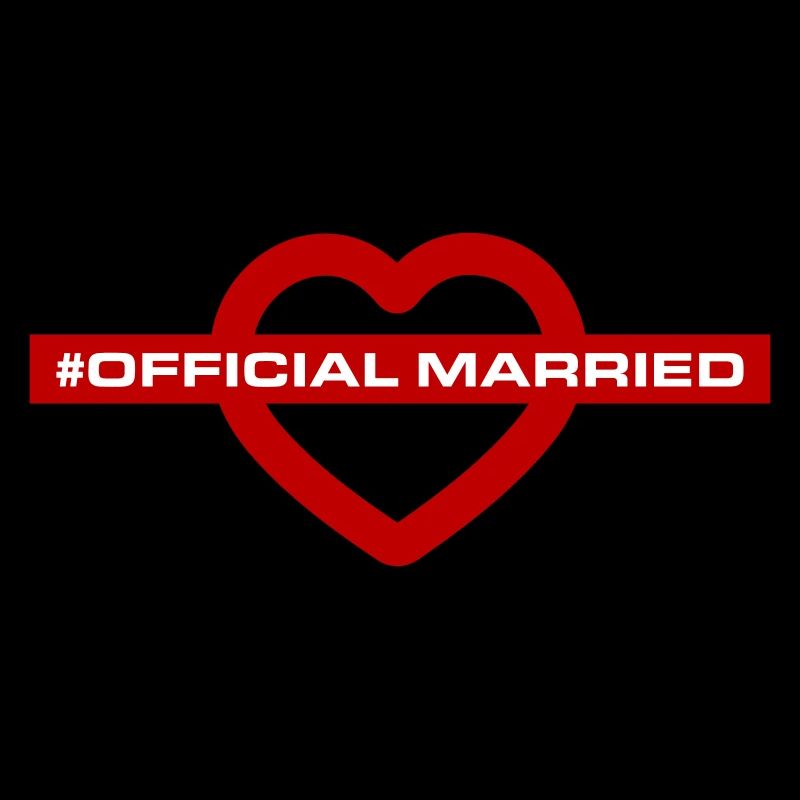 Married Wedding Heart