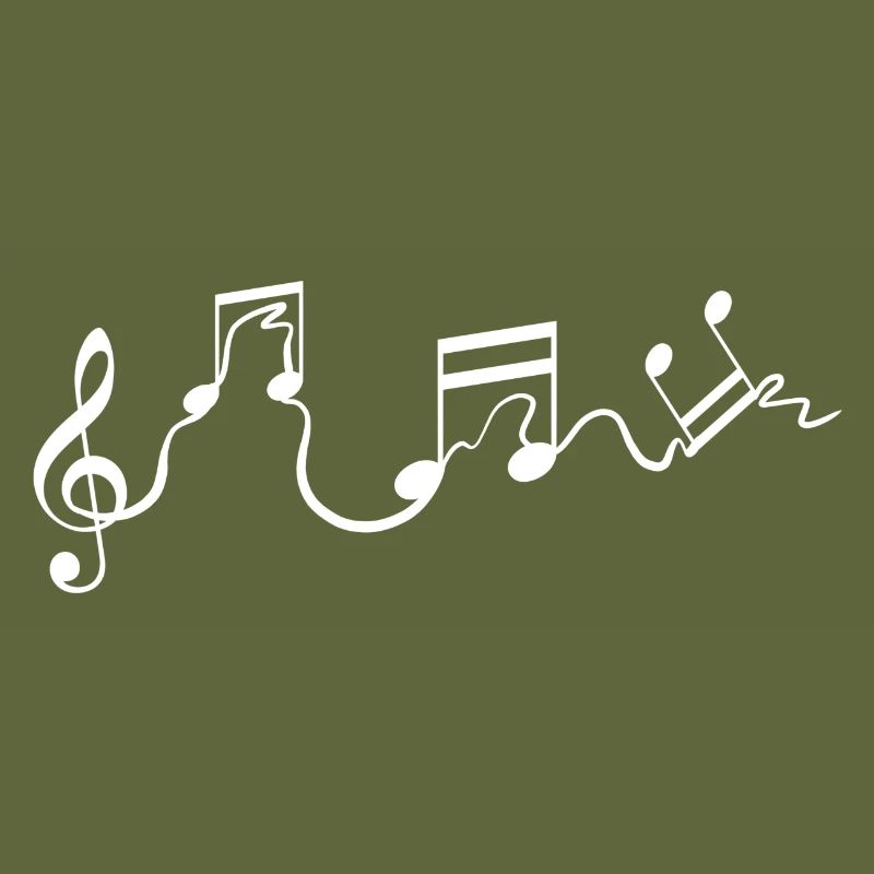 Musiknoten Sänger oder Performer Gift