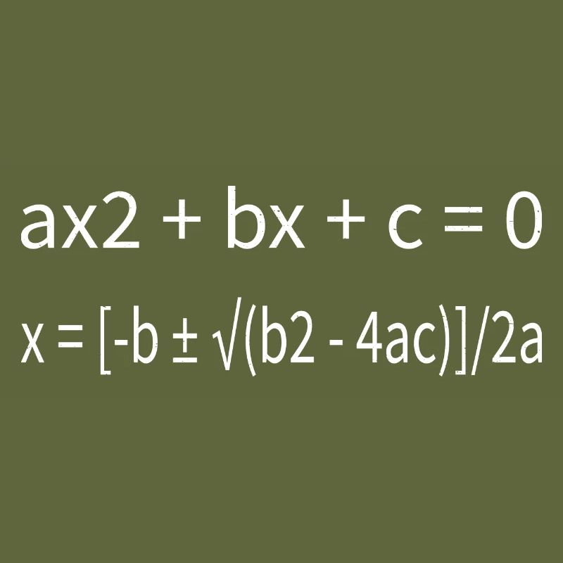 Quadratic Formula For Math Class 11