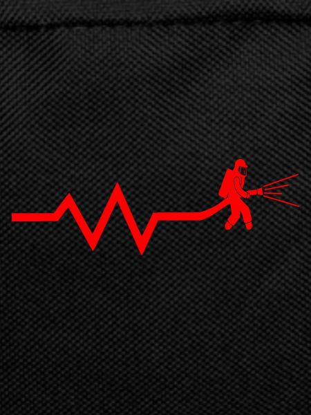 firefighter with heartbeat - heartbeat
