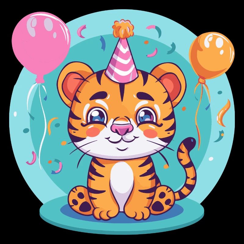 Bande dessinée d’anniversaire de tigre