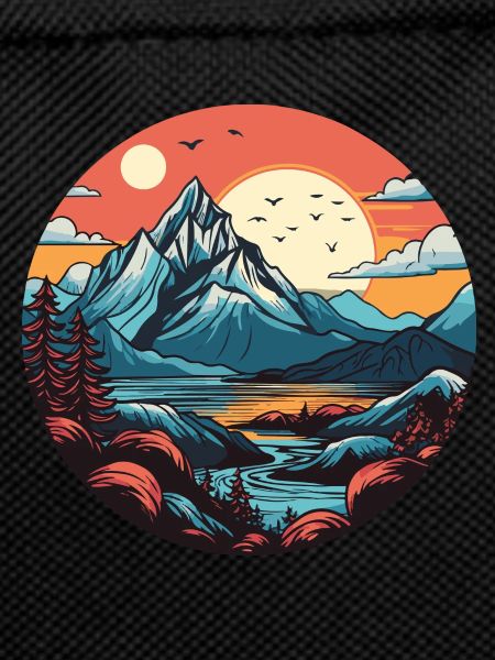 Mountains, Landscape, Circle