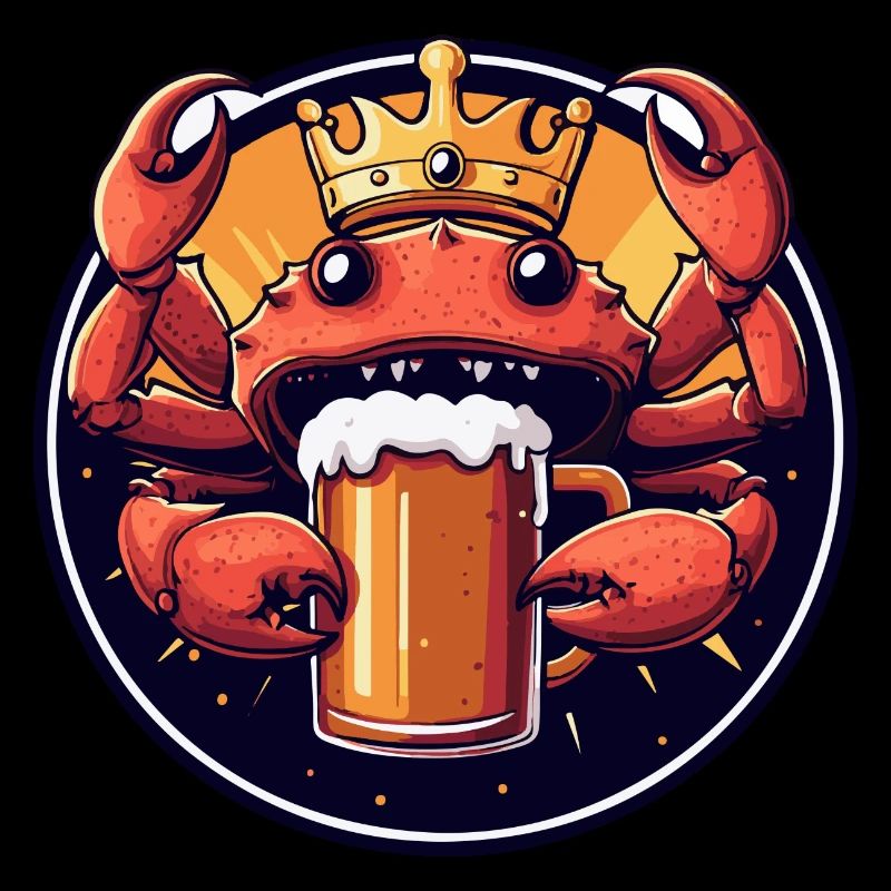 Krebs Krabbe Bier Comic
