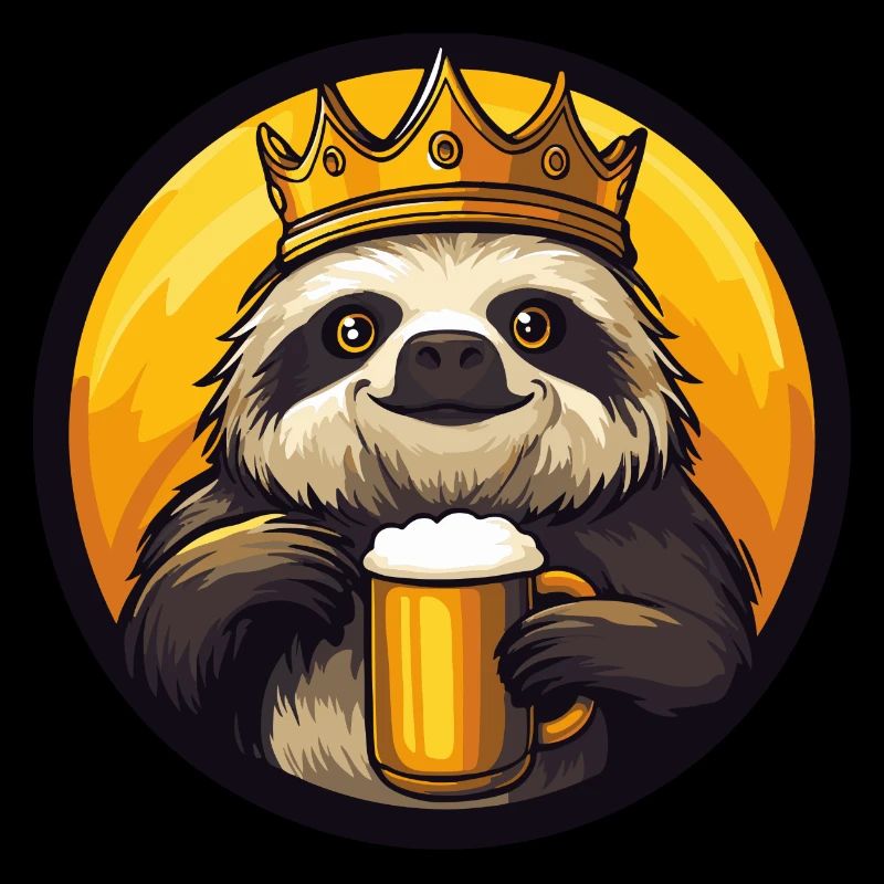 Faultier Bier Comic