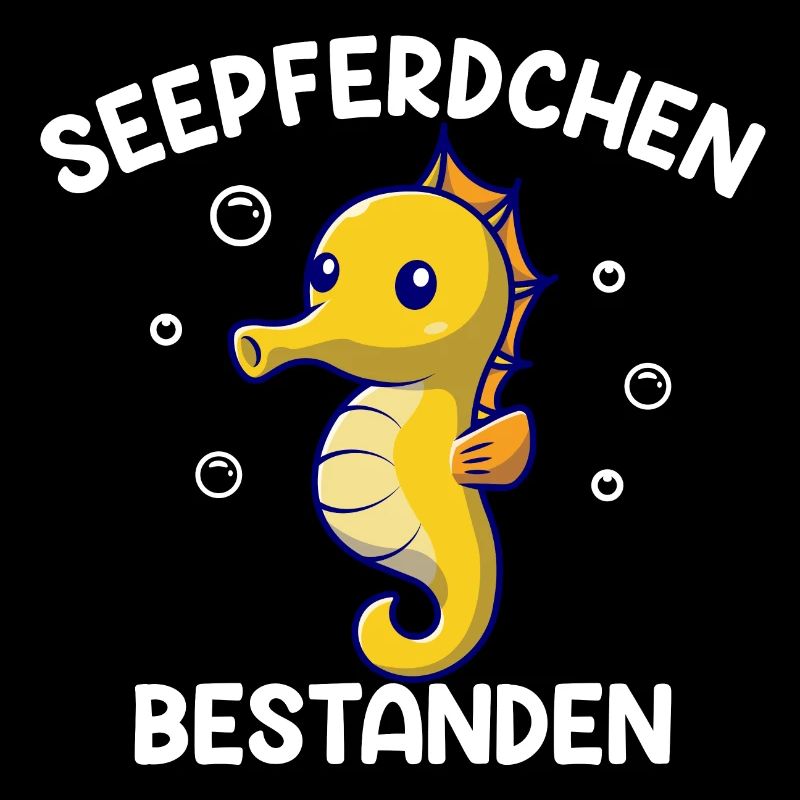 Seepferdchen bestanden Kind Schwimmer Geschenkidee