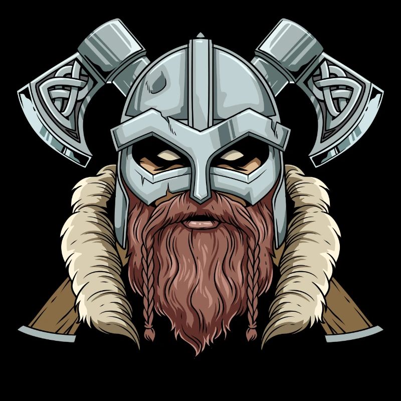 Walhalla Wikinger Kopf - Odin Äxte Nordic