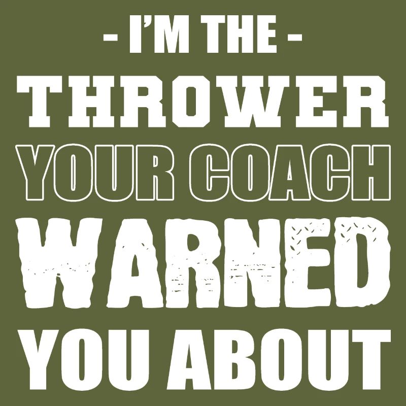 Ich bin der Werfer Athlet Geschenk