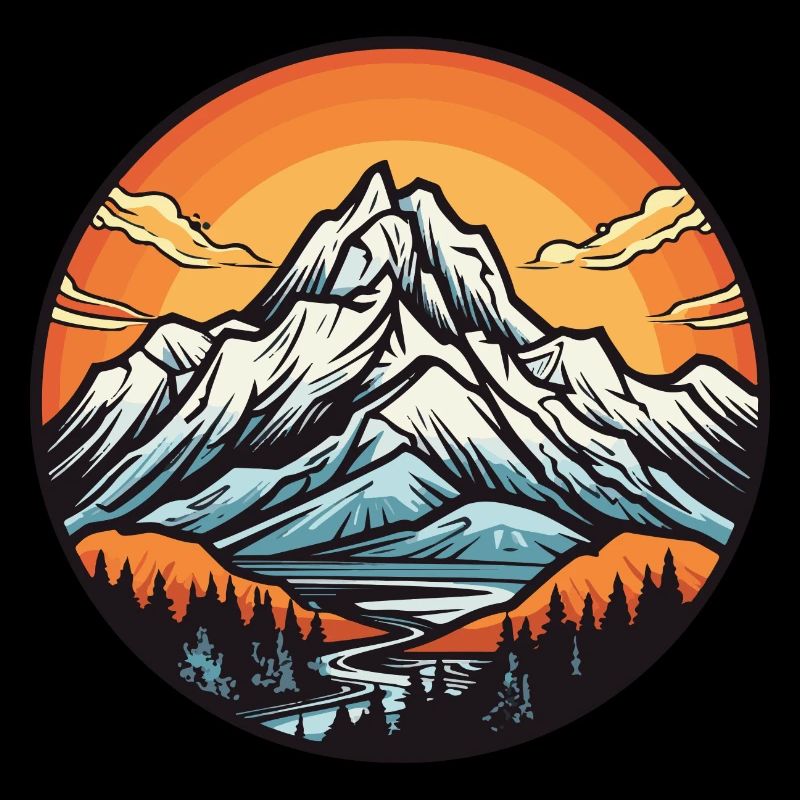 Berge Landschaft Kreis
