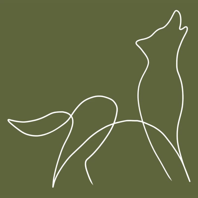 Line Art Wolf