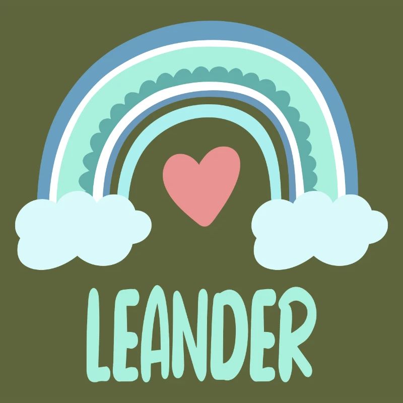 Leander Name Rainbow Baby