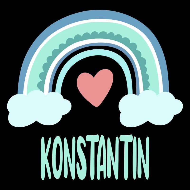 Konstantin Name Regenbogen Baby
