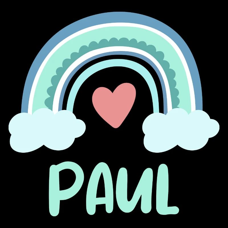 Paul Name Regenbogen Baby