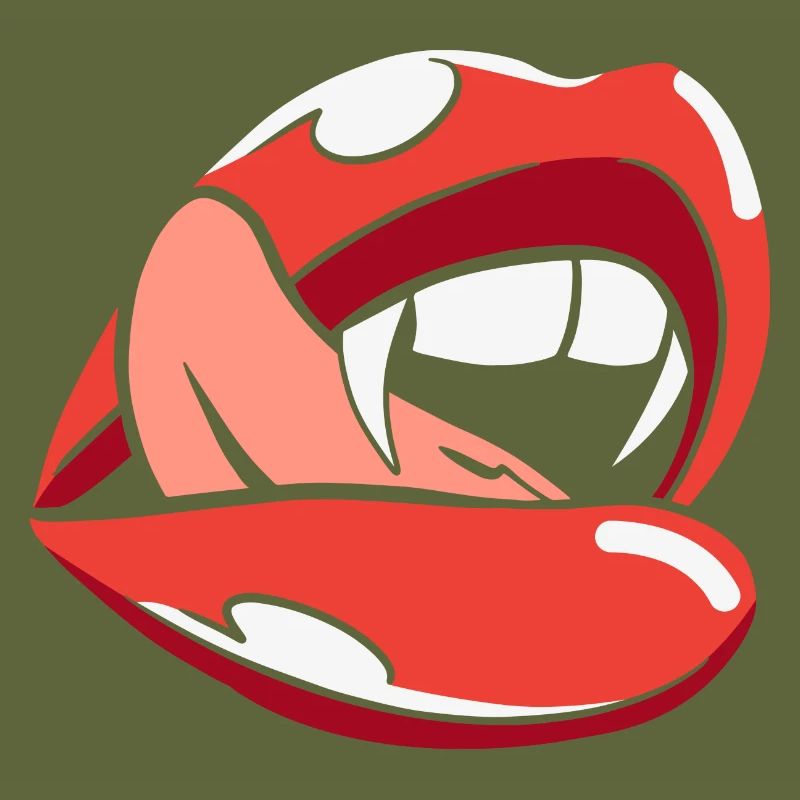 Halloween Bite Lips