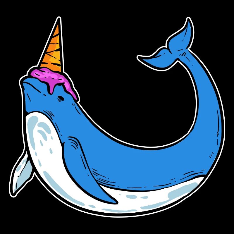 Eiscreme Narwhal Naschkatze Gift