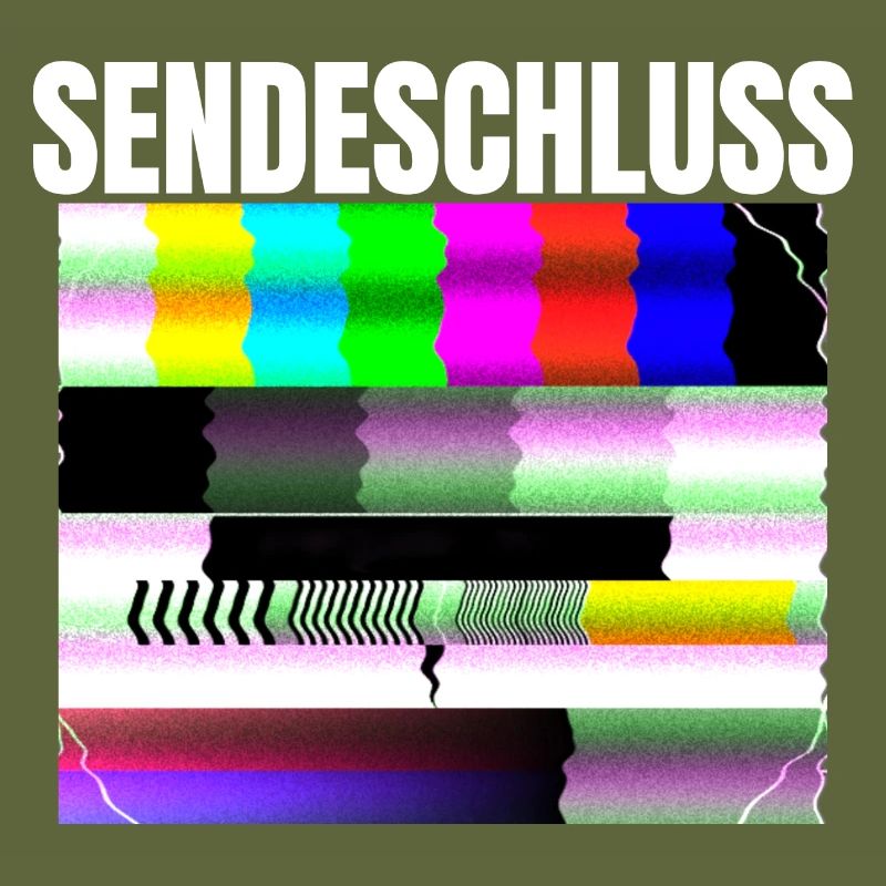 Testbild Röhrenbildschirm Testbild Sendepause 80s