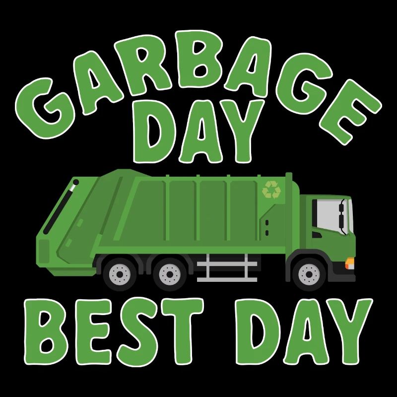 Garbage trucks, garbage day, garbage collection