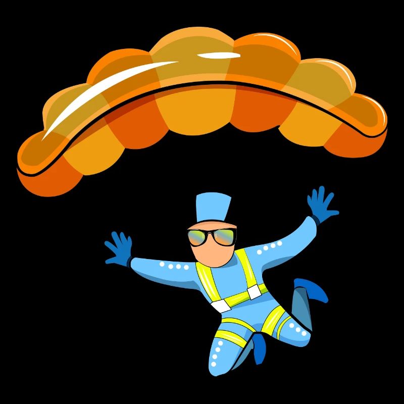 Paragliding Illustration