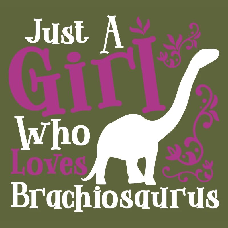 Nur ein Mädchen, das Brachiosaurus liebt