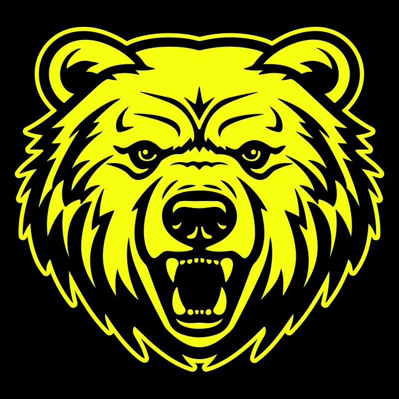 Bär Kopf Porträt Symbol