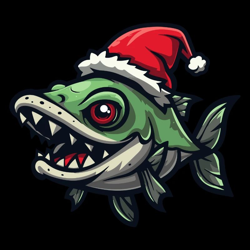 Noël de poisson piranha